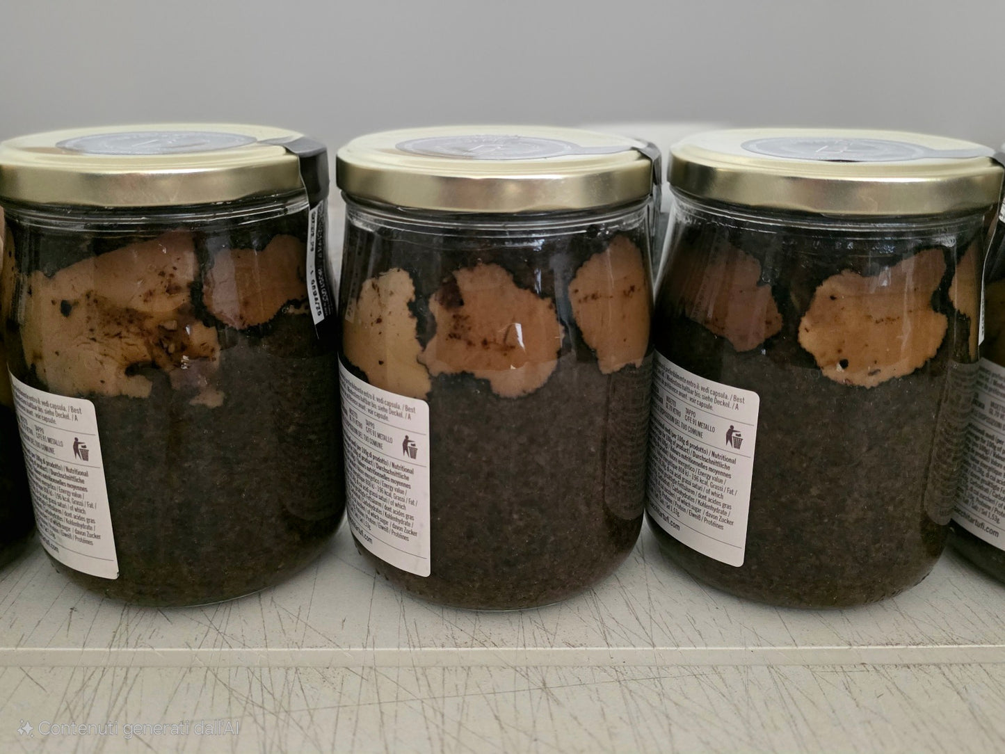 Trüffelsoße 10% mit Trüffelscheiben, 500 g