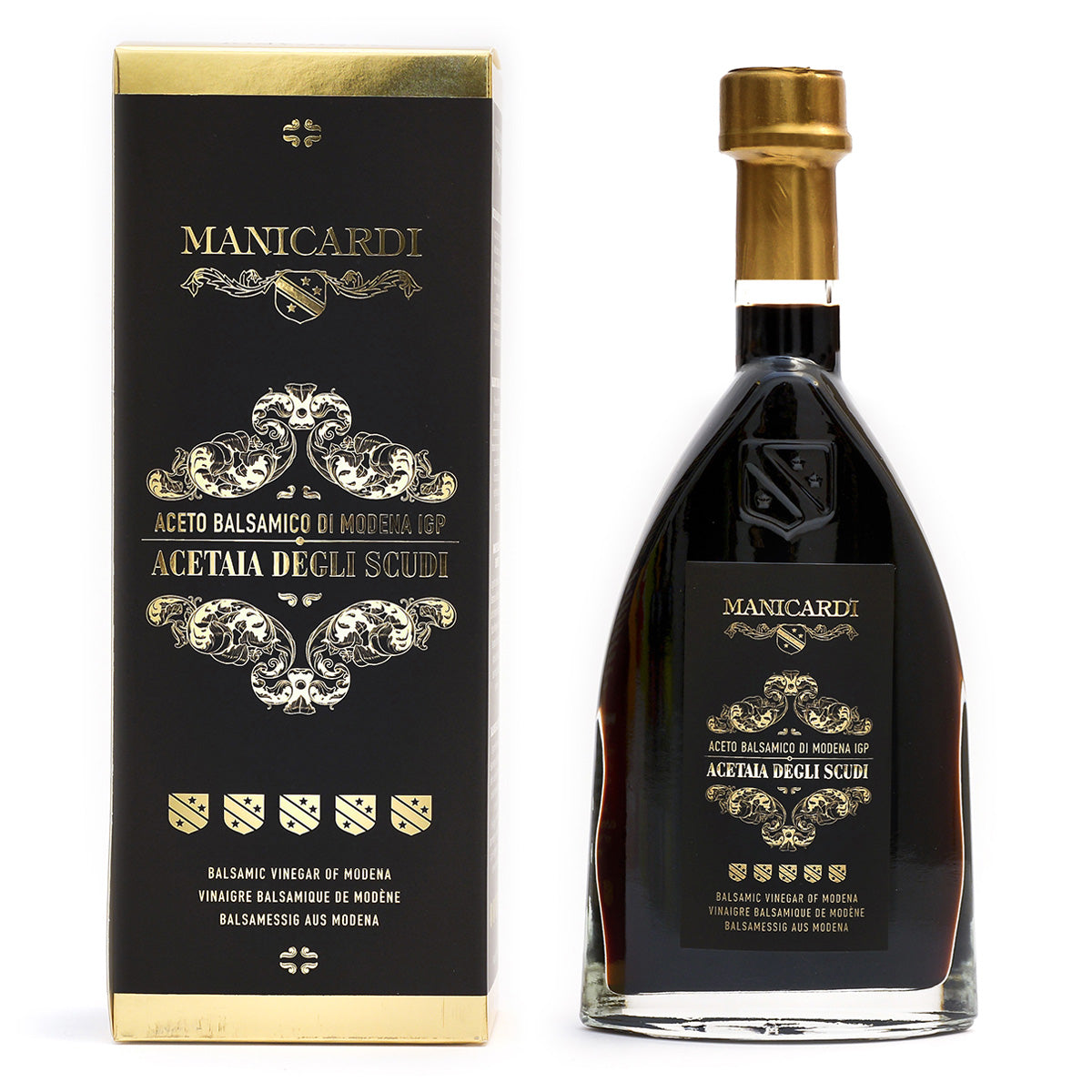 Balsamic vinegar of Modena IGP 5 Scudi, 250 ml - no dyes