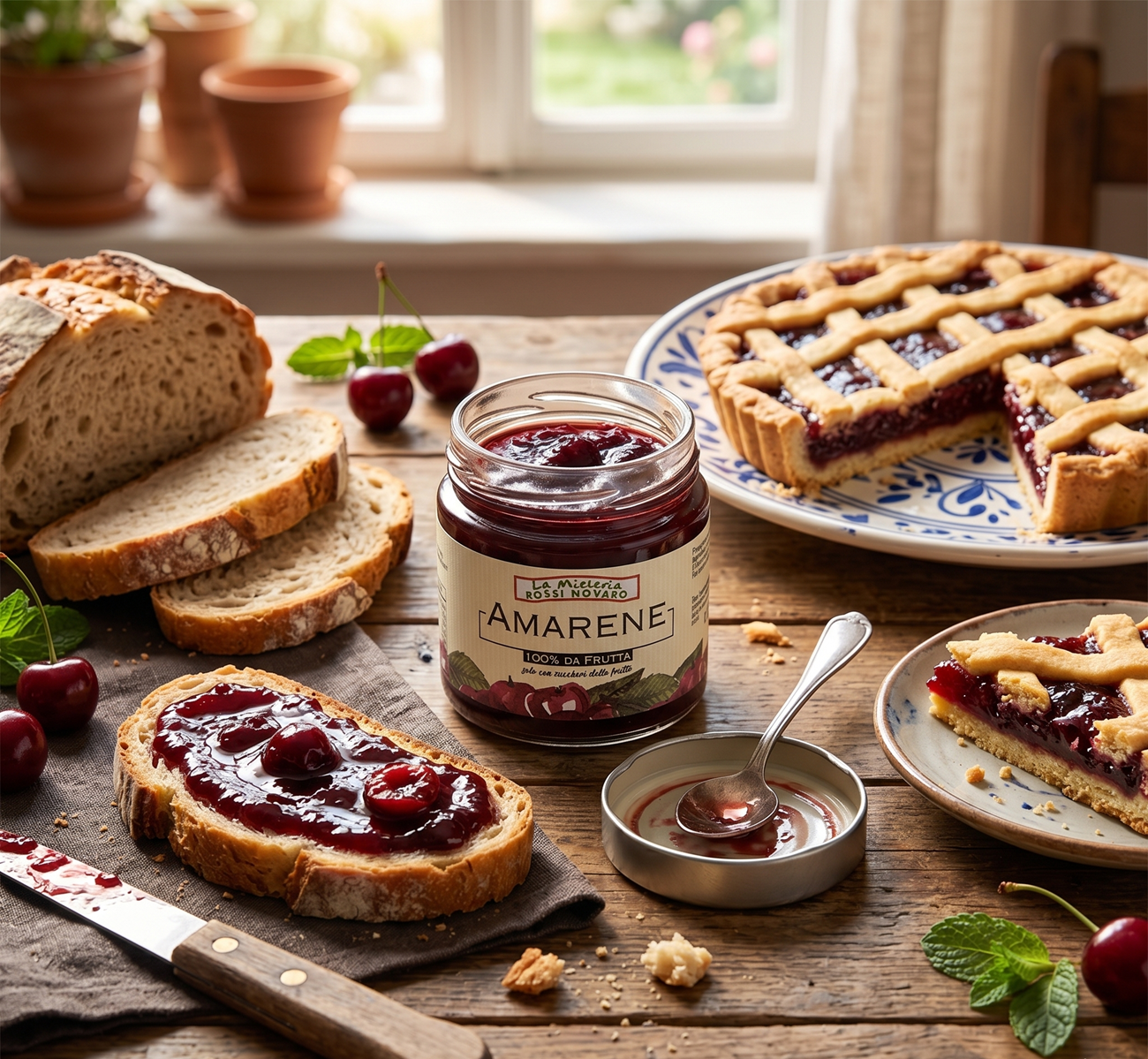 Sauerkirschkonfitüre extra, 230 g – 100 % Frucht, ohne Zuckerzusatz