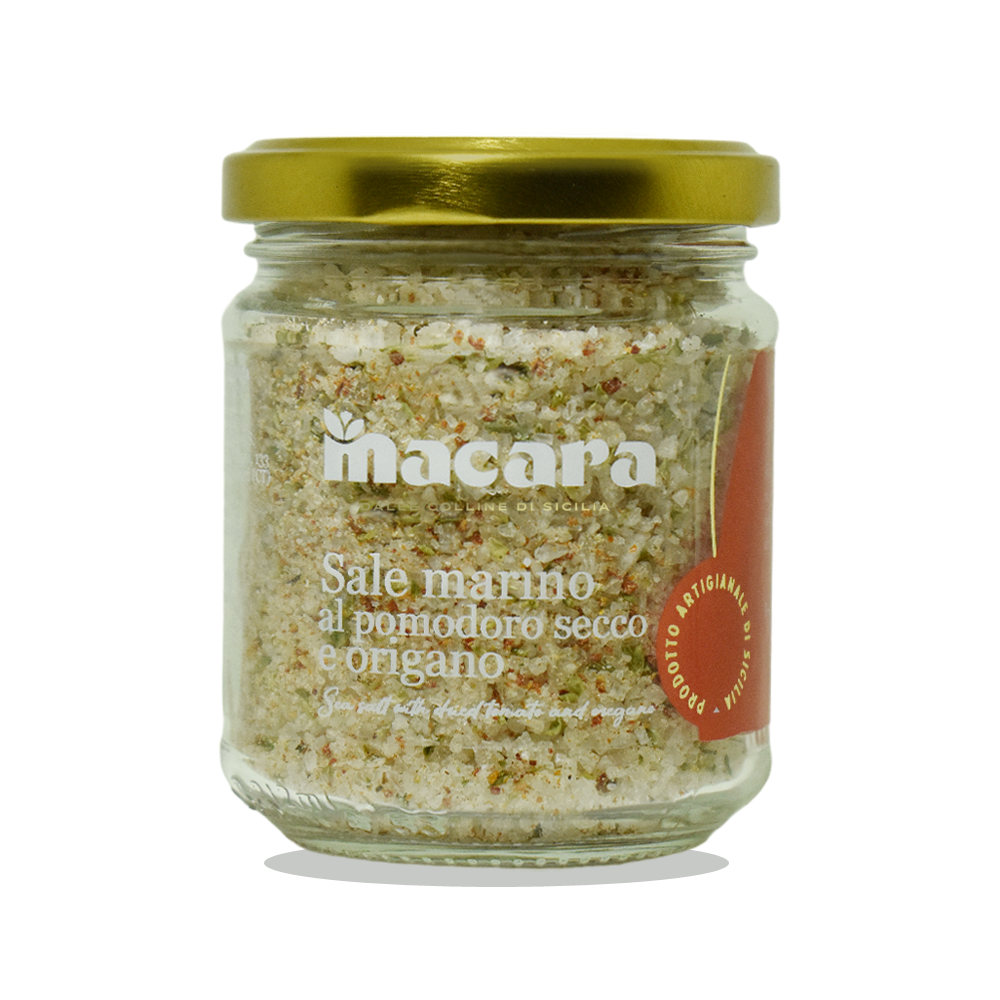 Sicilian sea salt with dried tomato and oregano, 300 g
