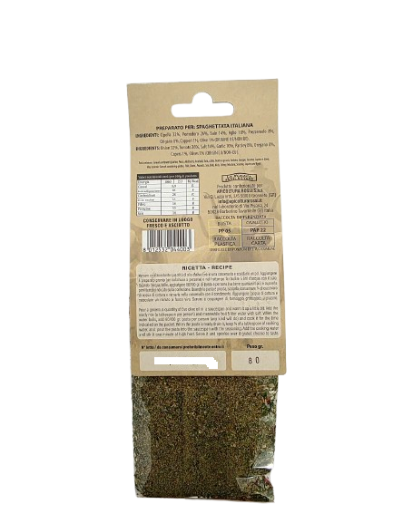 Spice mix for pasta Italian style