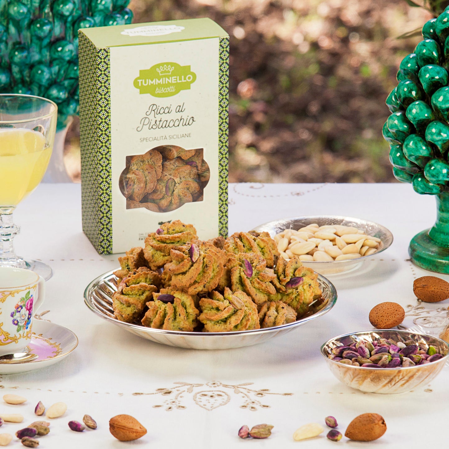 Sicilian pistachio and almond pastries, 220 g