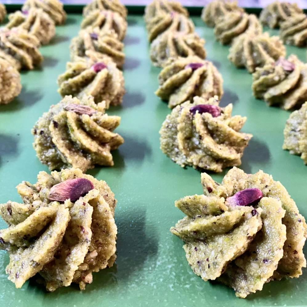 Sicilian pistachio and almond pastries, 220 g