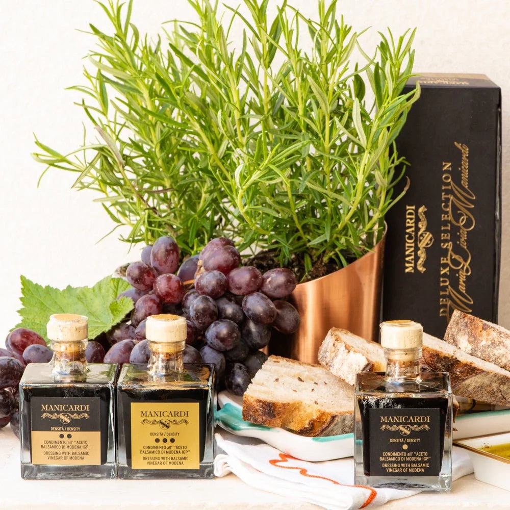 Gift set of balsamic vinegar from Modena, 3 x 100 ml - without dyes 