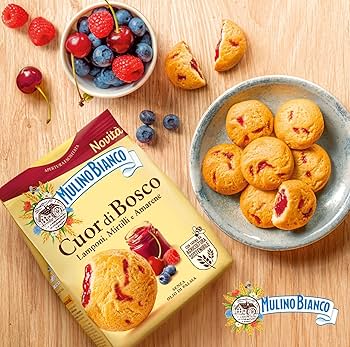 Gebäck mit Waldfrucht- und Sauerkirschfüllung Cuor di Bosco Mulino Bianco, 300 g
