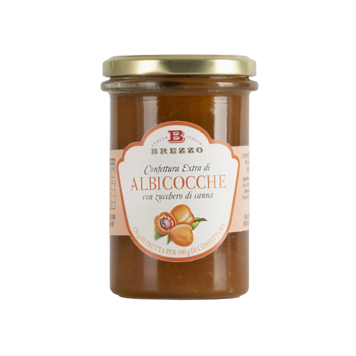 Apricot jam extra, 350 g (120 g of fruit per 100 g of jam)