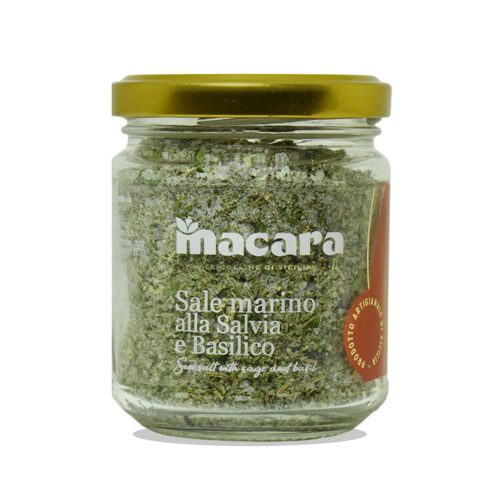 Sicilian sea salt with sage and basil, 300 g