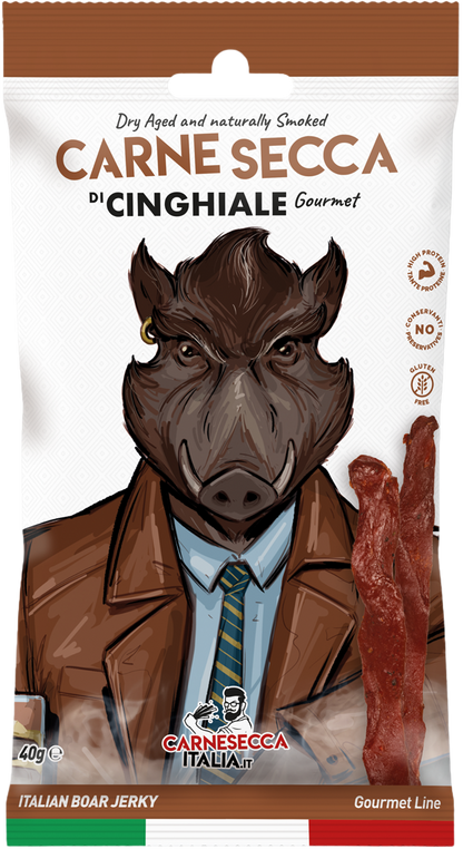 Superior Wild Boar Jerky, 40 g - 100% natural