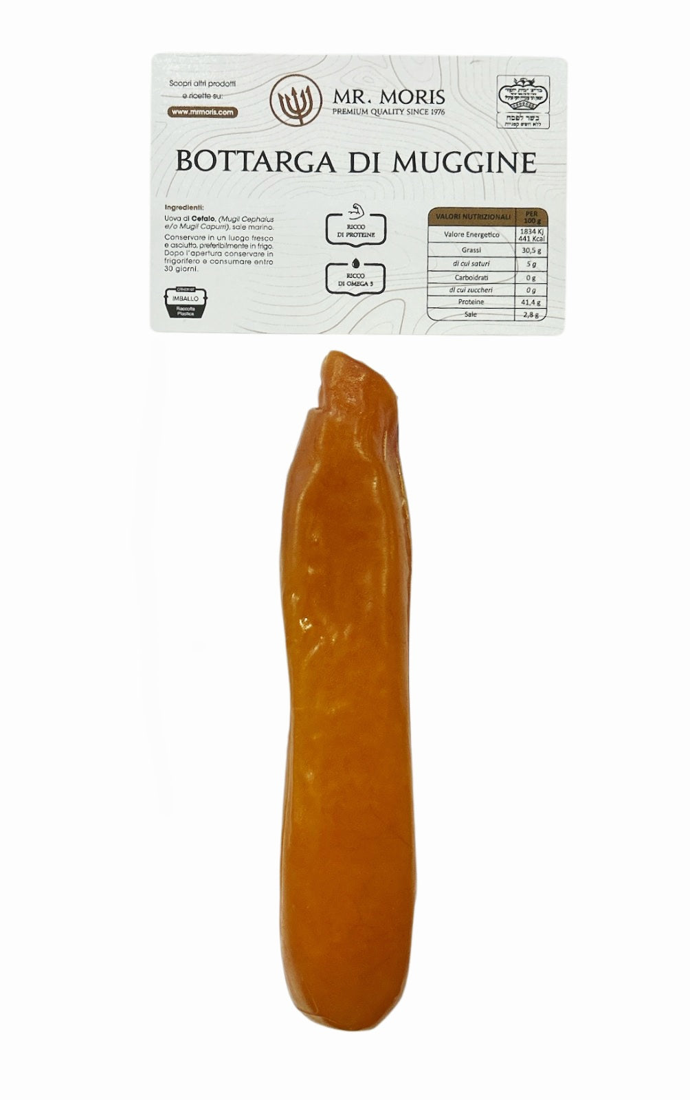 Ganze getrockneter Meeräschenrogen (Bottarga di Muggine)