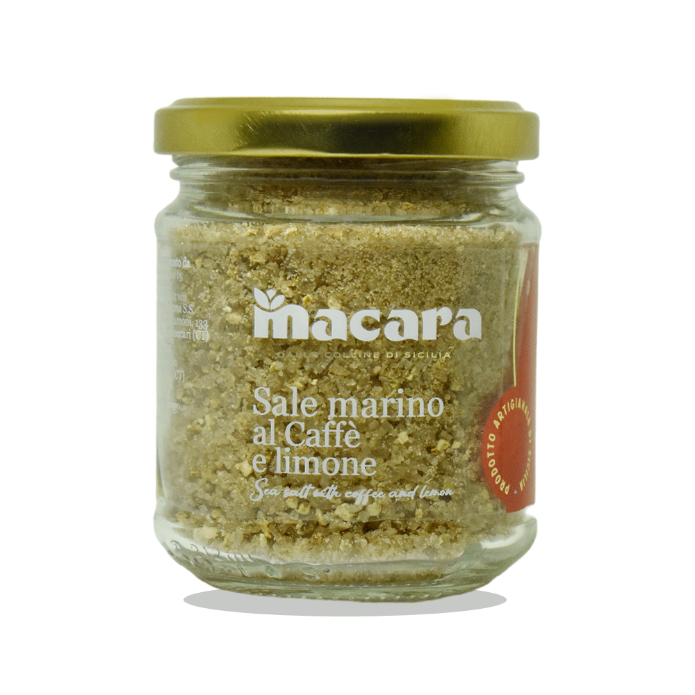 Sicilian sea salt with coffee and lemon, 300 g