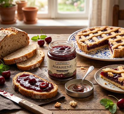 Sauerkirschkonfitüre extra, 230 g – 100 % Frucht, ohne Zuckerzusatz