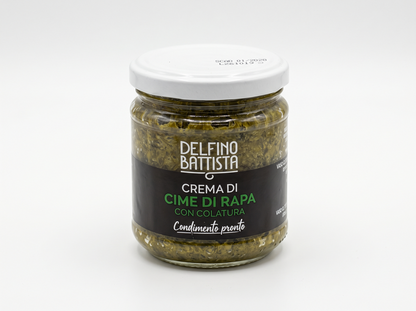 Krém z Brukve řepák s ančovičkovou šťávou Colatura, 180 g (Crema di cime di rapa con Colatura)