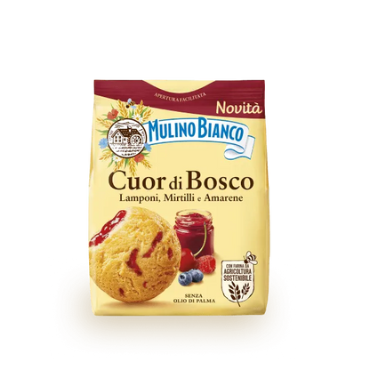 Gebäck mit Waldfrucht- und Sauerkirschfüllung Cuor di Bosco Mulino Bianco, 300 g
