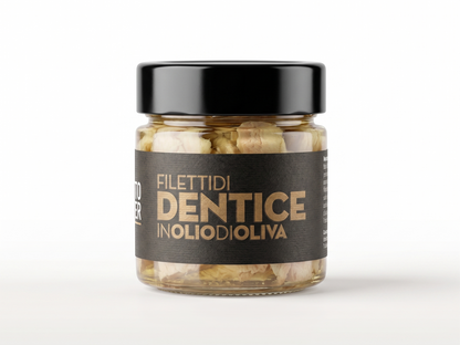 Filety ze Zubatce v olivovém oleji, 200 g (Filetti di Dentice)