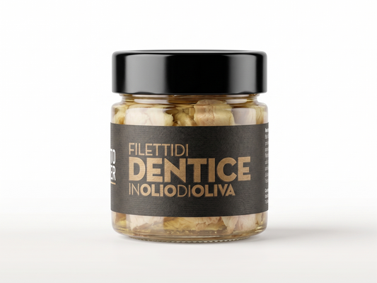 Mediterraneam Dentex Fillets in Olive Oil, 200 g (Filetti di Dentice)