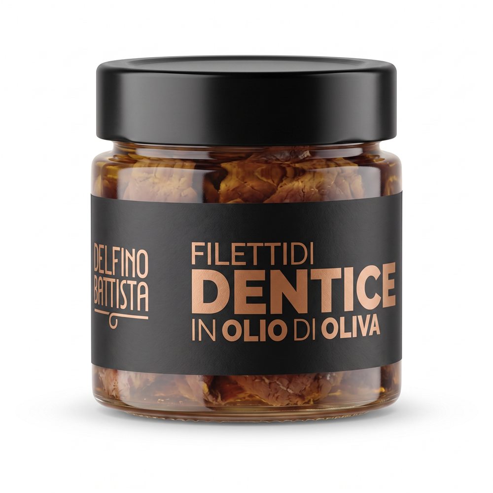 Filety ze Zubatce v olivovém oleji, 200 g (Filetti di Dentice)