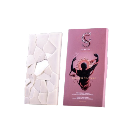 Tabulka bílé čokolády s krémovou náplní balsamického octa z třešní, 120 g