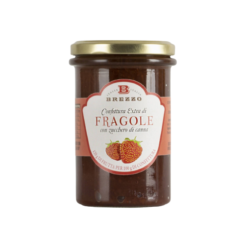 Strawberry jam extra, 350 g (120 g of fruit per 100 g of jam)