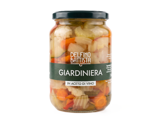 Nakládaná zelenina ve sladkokyselém nálevu, 560 g (Giardiniera)