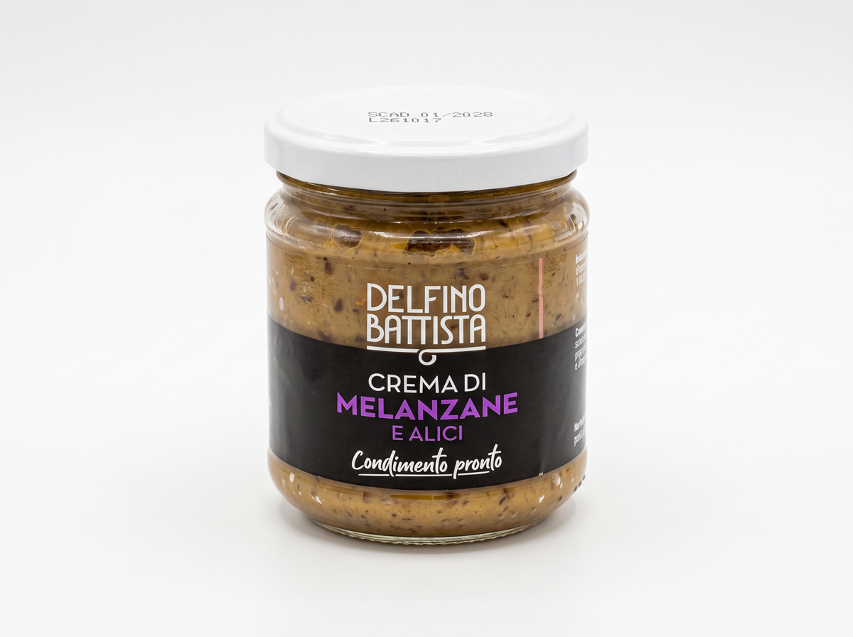 Krém z lilku a ančoviček, 180 g