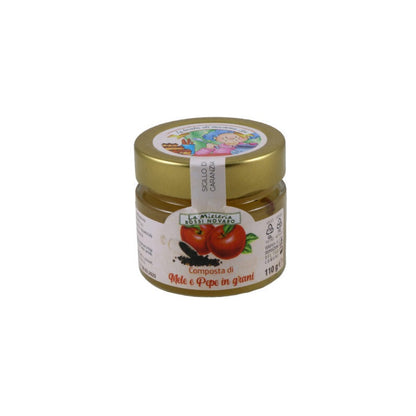 Apple and green pepper chutney, 110 g