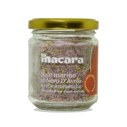 Sicilian sea salt with Nero d'Avola wine and herbs, 300 g