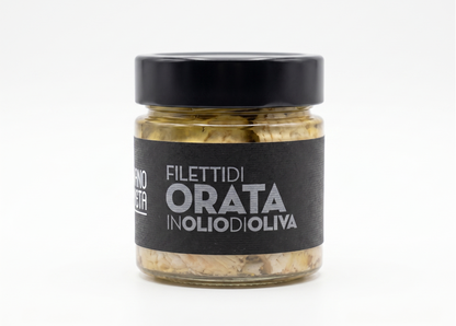 Filety z pražmy královské olivovém oleji, 200 g (Filetti di Orata)