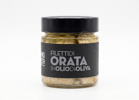 Gilthead seabream fillets in olive oil, 200 g (Filetti di Orata)