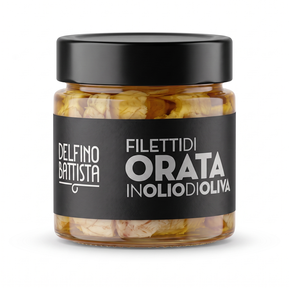 Filety z pražmy královské olivovém oleji, 200 g (Filetti di Orata)