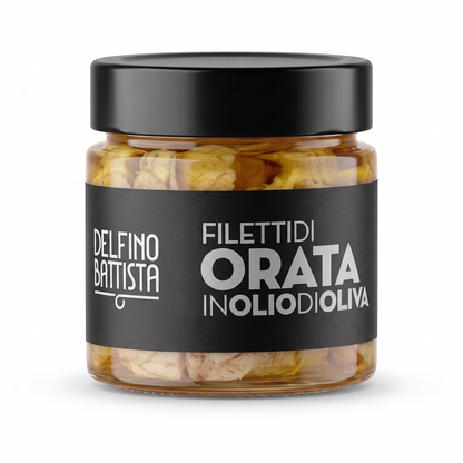 Filety z pražmy královské olivovém oleji, 200 g (Filetti di Orata)