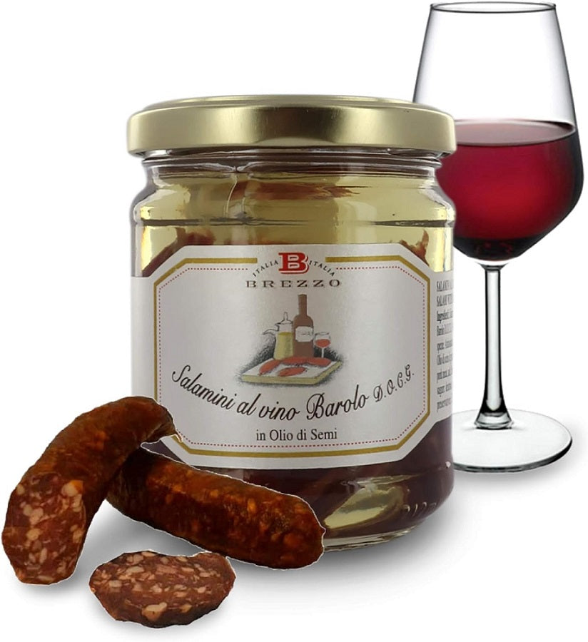 Vepřové salámky s vínem Barolo, 180 g