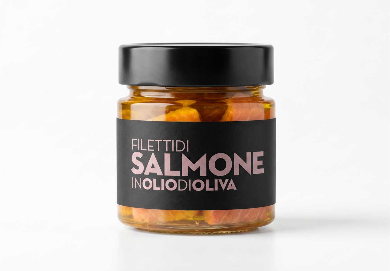 Filety z lososa v olivovém oleji, 200 g (Filetti di Salmone)