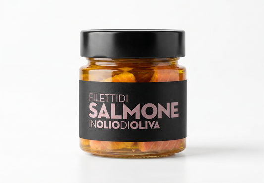 Salmon fillets in olive oil, 200 g (Filetti di Salmone)