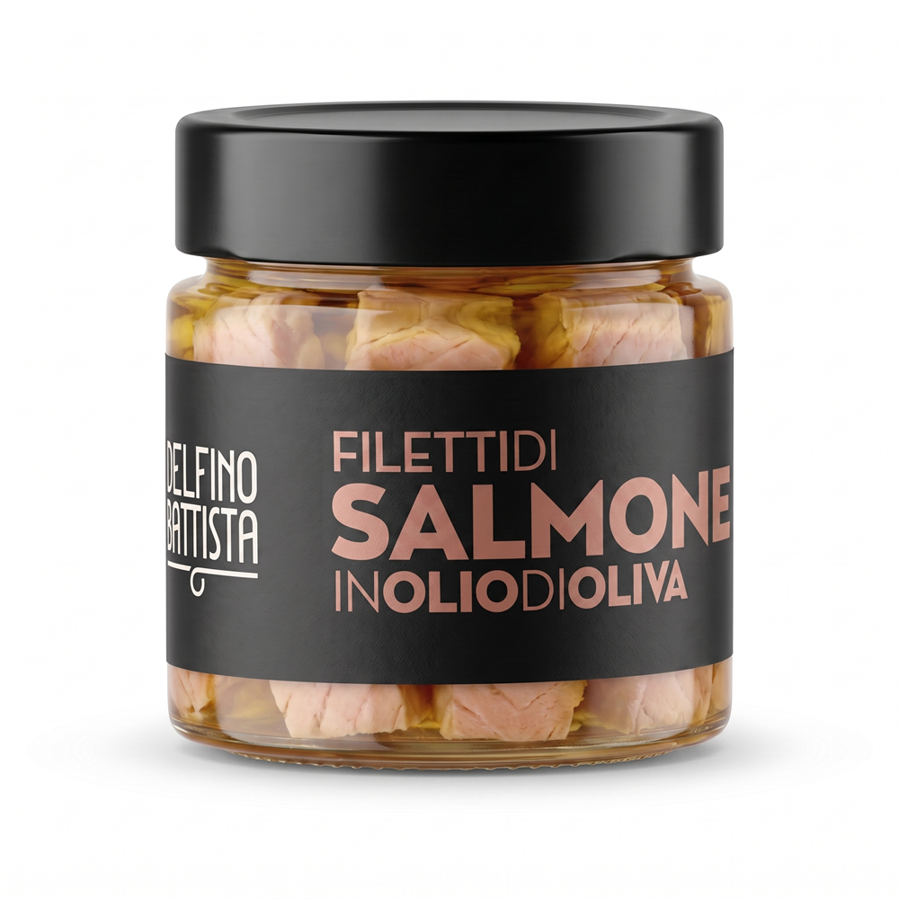 Filety z lososa v olivovém oleji, 200 g (Filetti di Salmone)