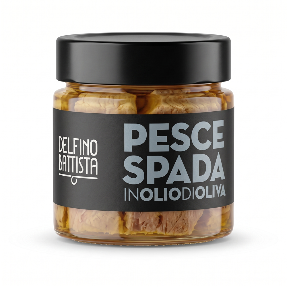 Filety z mečouna v olivovém oleji, 200 g (Filetti di Pesce Spada)