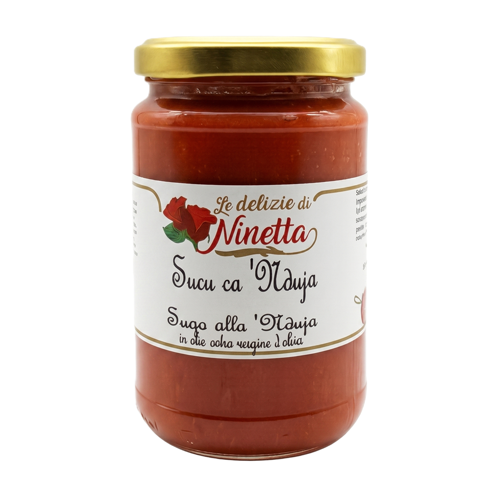 Rajčatová omáčka s pikantním kalábrijským salámem (Nduja), 290 g