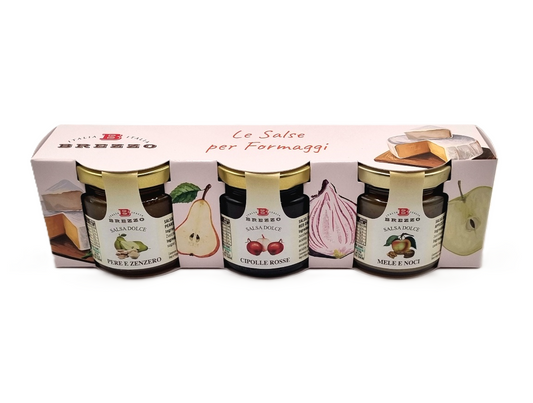 Set of 3 cheese chutneys, 330 g - in a gift box 