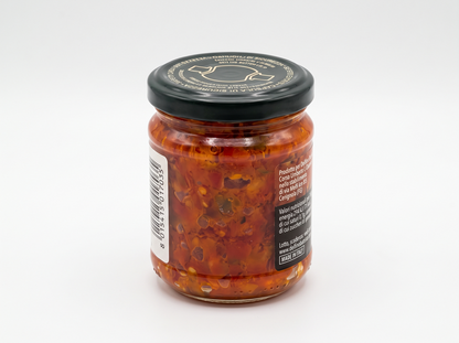 Gehackte Chilischoten in Sonnenblumenöl, 190 g