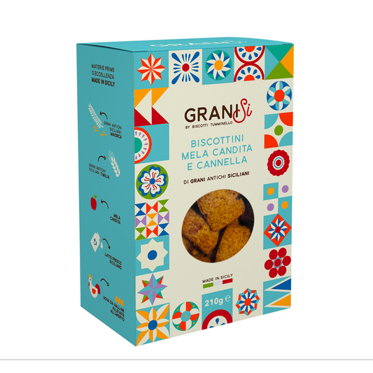 Cookies with candied apple and cinnamon, 210 g