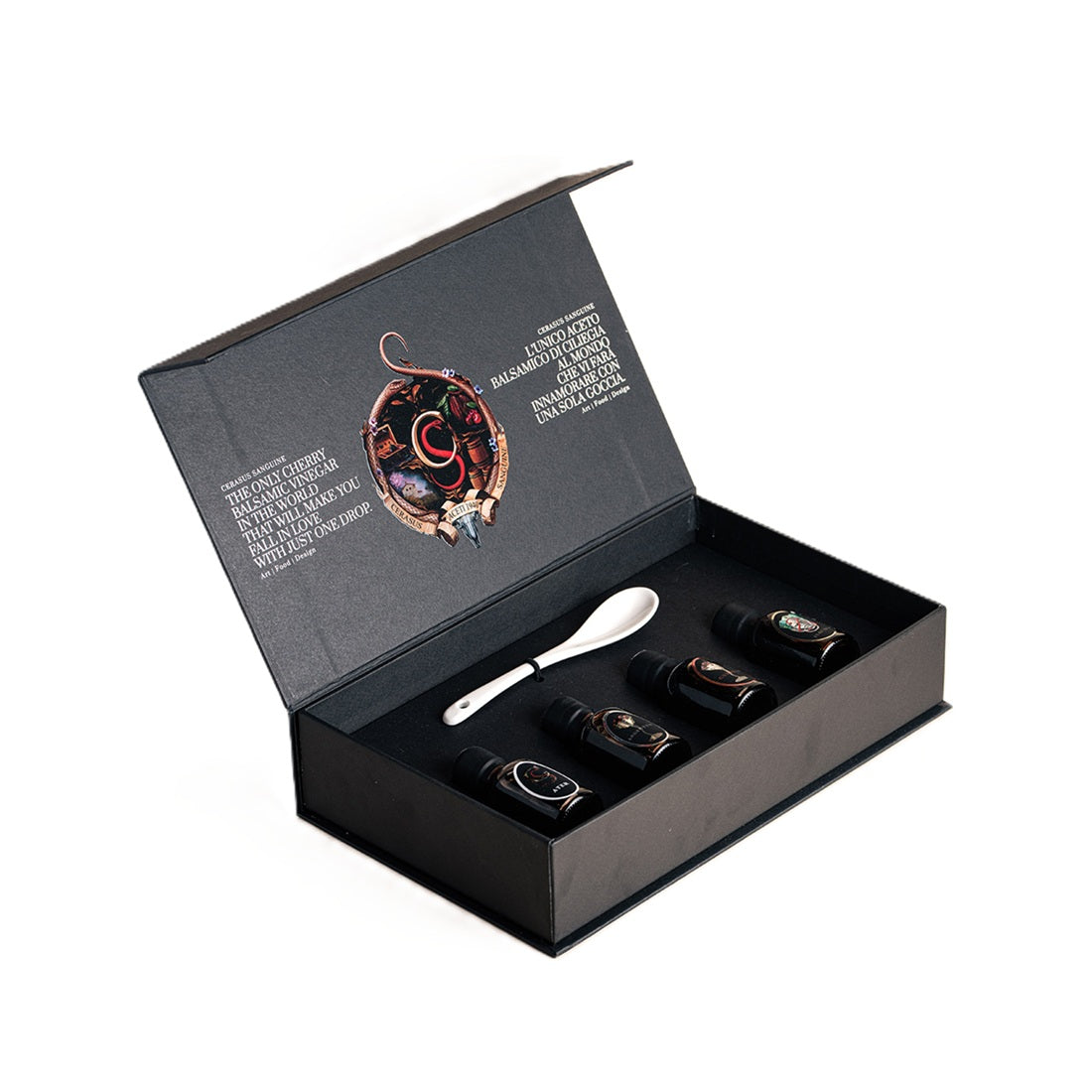 Geschenkbox Kirsch-Balsamico-Essig, 200 ml, Cerasus Sanguine