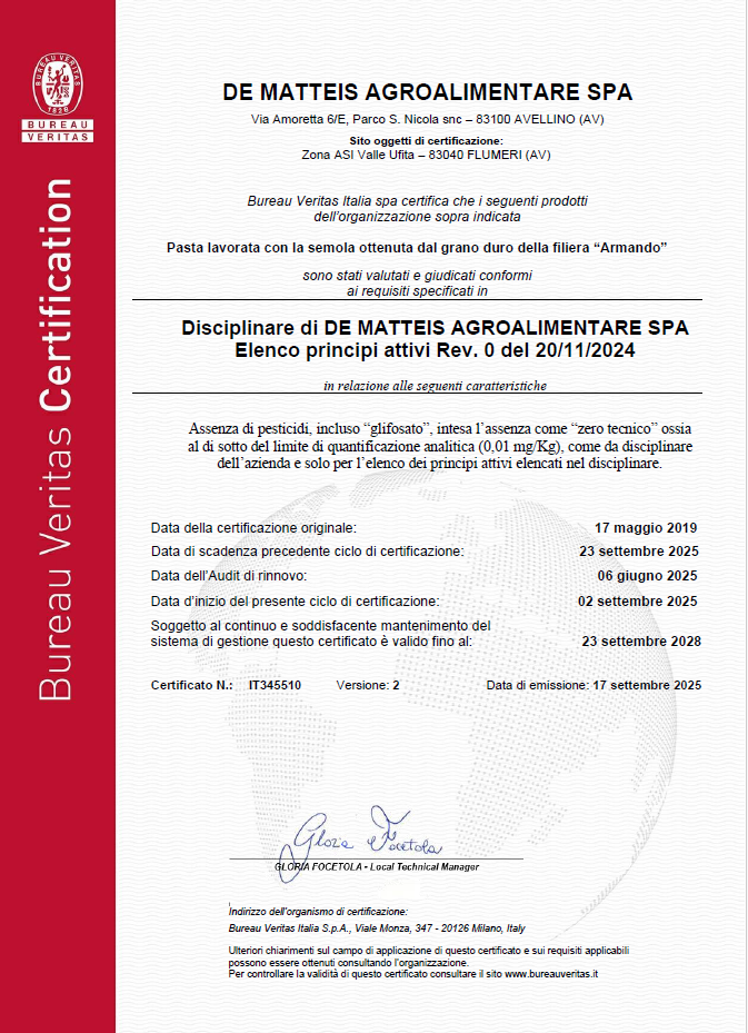 Mezze Penne Pasta Armando, 500 g – rückstandsfreie Methode