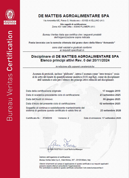 Mezze Penne Pasta Armando, 500 g – rückstandsfreie Methode