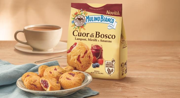 Gebäck mit Waldfrucht- und Sauerkirschfüllung Cuor di Bosco Mulino Bianco, 300 g