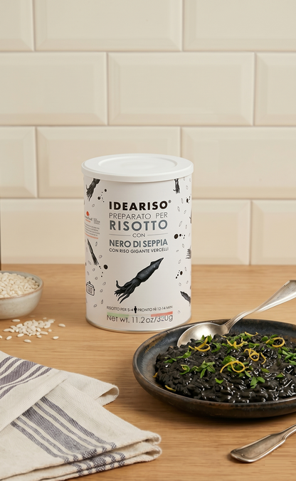 Italienisches Risotto mit Tintenfischtinte, 320 g (Risotto al nero di Seppia)