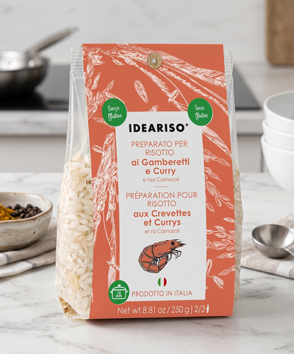 Italienisches Curry-Risotto mit Garnelen, 250 g (Risotto Gamberetti e Curry)