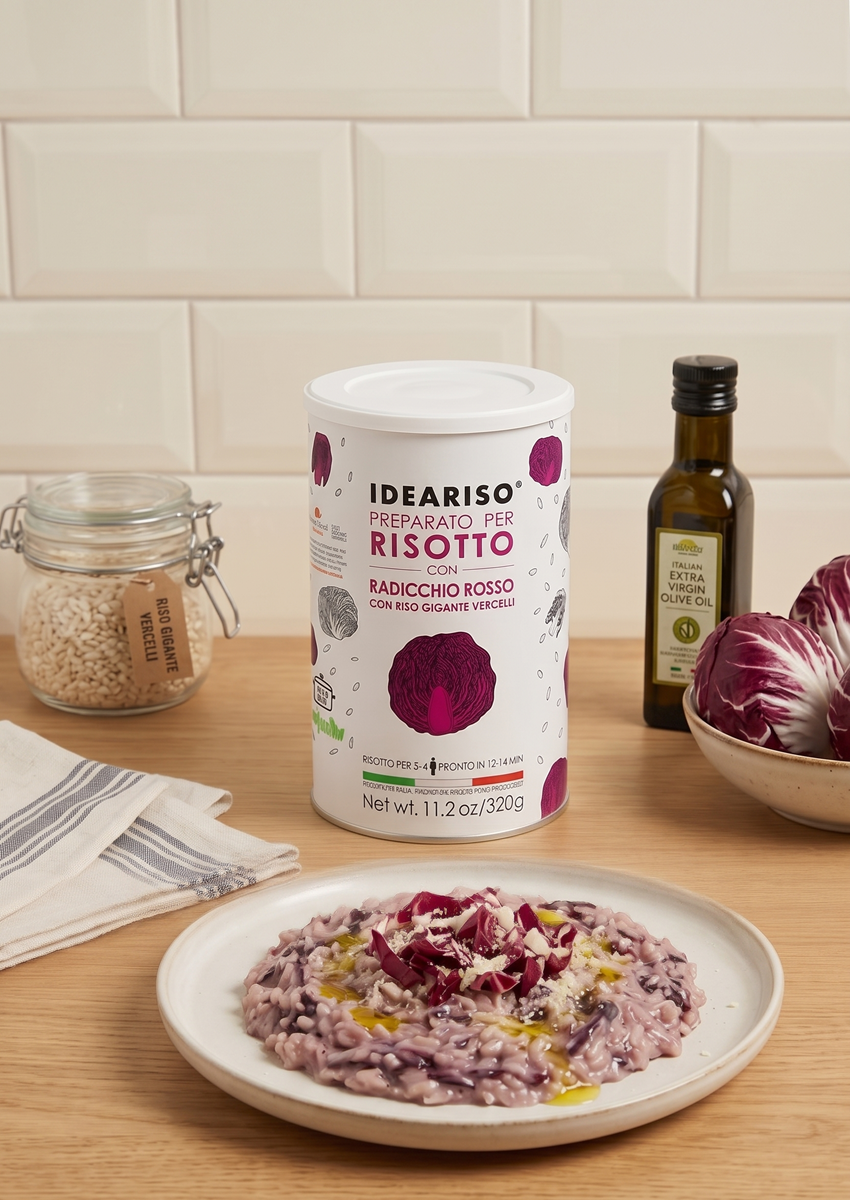 Italienisches Risotto mit Chicorée, 320 g (Risotto al Radicchio Rosso)