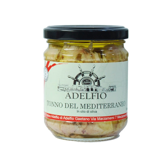 Filetti di tonno del mediterraneo in olio d'oliva, 200 g