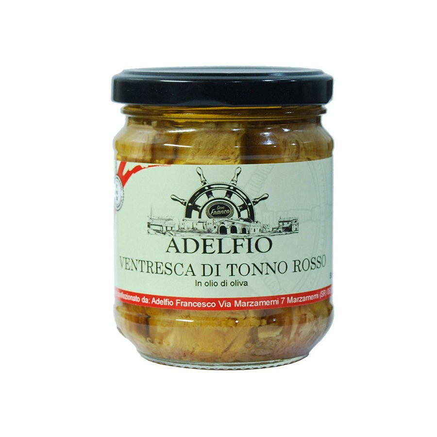 Belly of red tuna in olive oil, 200 g (Ventresca di Tonno Rosso) - TOP ITALIAN FOOD 2024