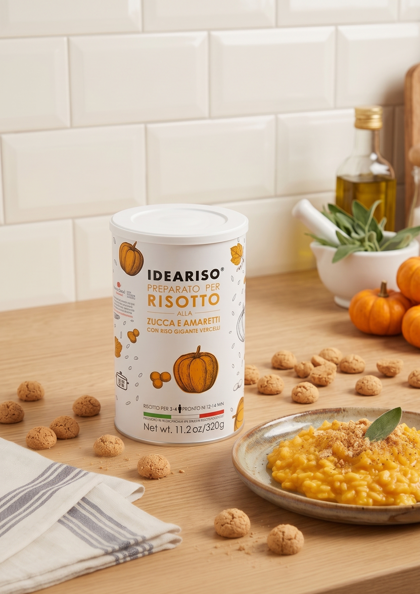 Italienisches Kürbisrisotto mit Amaretti, 320 g (Risotto Zucca e Amaretti)