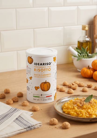 Italienisches Kürbisrisotto mit Amaretti, 320 g (Risotto Zucca e Amaretti)